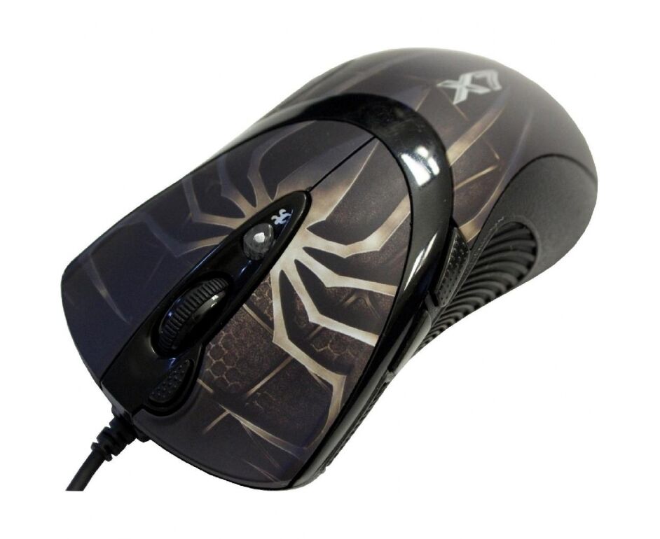 Мышь A4 Tech Oscar Edition XL-747 H Spider Brown, X7 Laser, 3600dpi, 6but, USB, оптическая