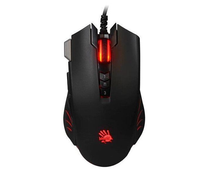 Мышь A4 Tech Bloody V9 M черный оптическая (6200dpi) USB (9but)