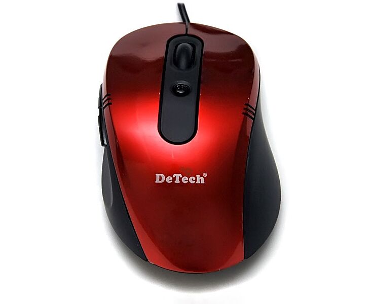 Мышь De Tech DE-5053 G Rubber&Shiny Red