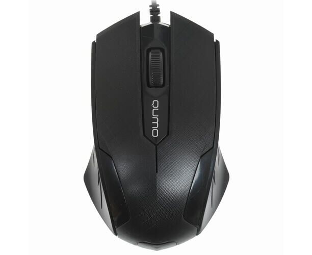 Мышь Qumo Office M14, проводная, оптическая, черная