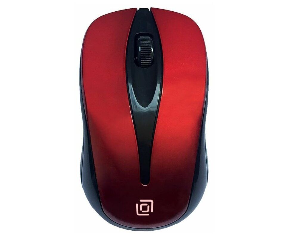 Мышь Oklick 675 MW красный/чёрный Wireless, 1000dpi, 3кн, USB