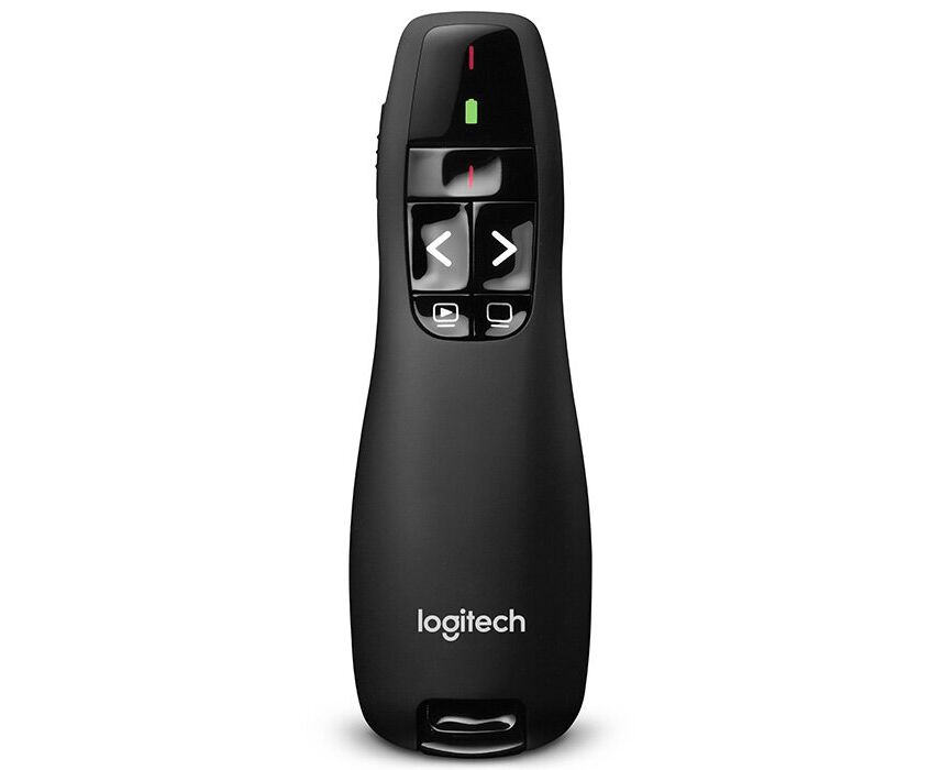 Презентер Logitech R400 (910-004252) черный, 2.4 G Hz, USB-ресивер , 5 кнопок, лазерная указка