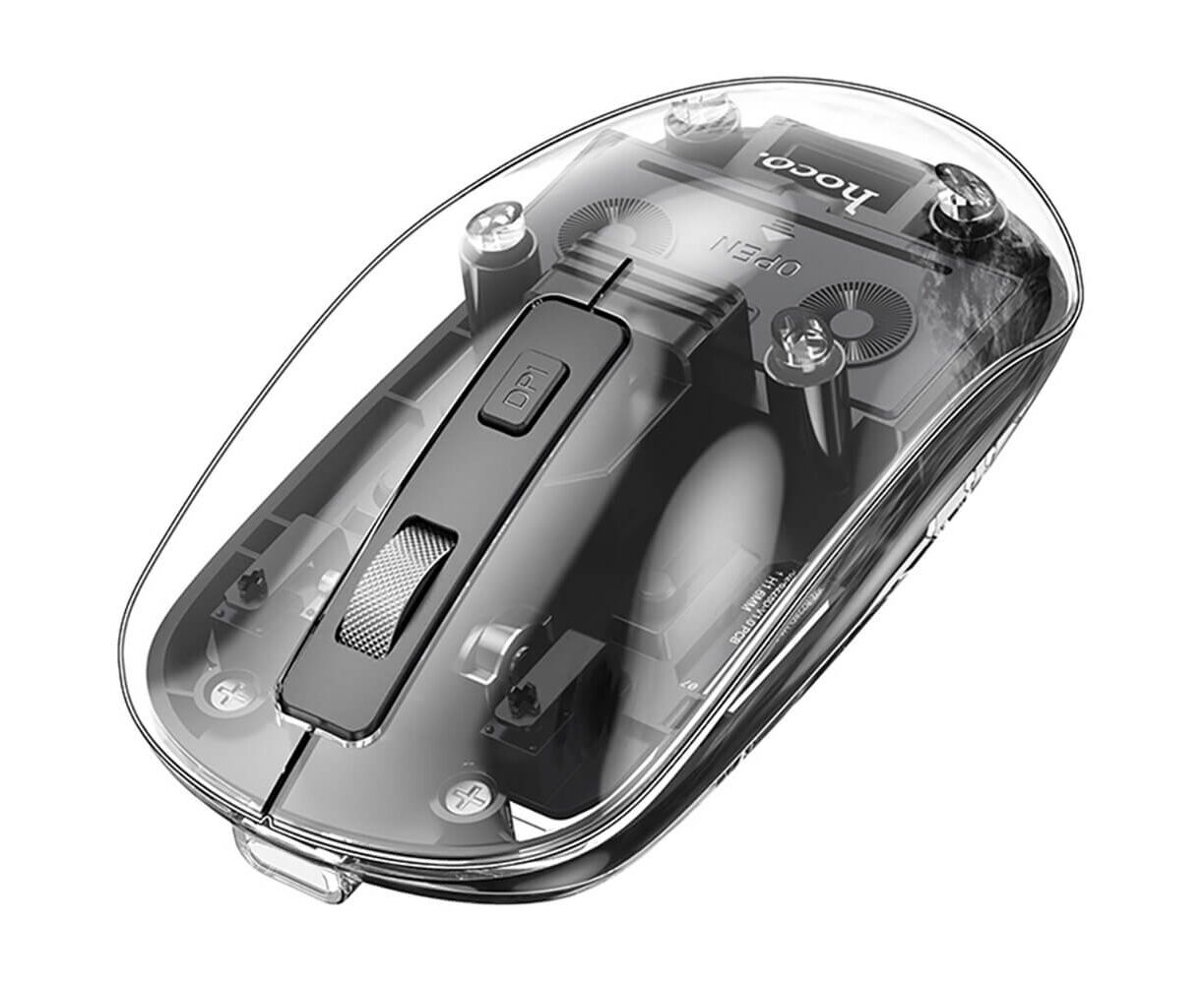 Мышь HOCO GM29 Mysterious dual-mode silent wireless mouse dark night Black