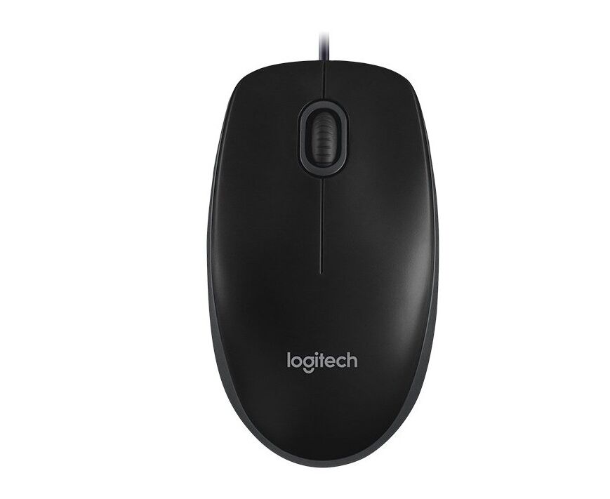 Мышь Logitech B100 (910-0055477) black (USB, проводная. оптическая, 800dpi, 2but)