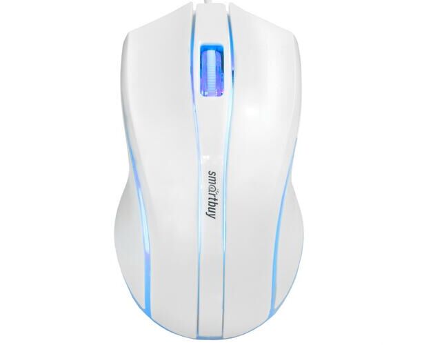 Мышь проводная с подсветкой Smartbuy ONE 338 белая (SBM-338-W)