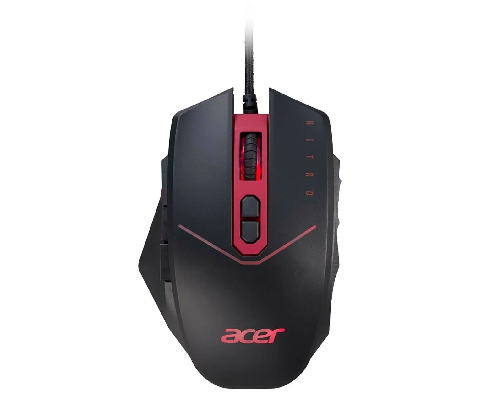 Мышь Acer Nitro NMW120 (GP.MCE11.01 R) черный/красный (4200dpi) USB2.0 (8but)