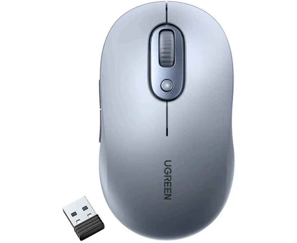 Мышь UGREEN M556 (75129) Multi-mode Wireless Mouse BT G Hz серый