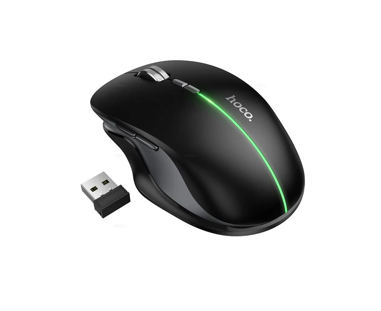 Мышь HOCO GM40 Dixon RGB dual-mode беспроводная (черный)