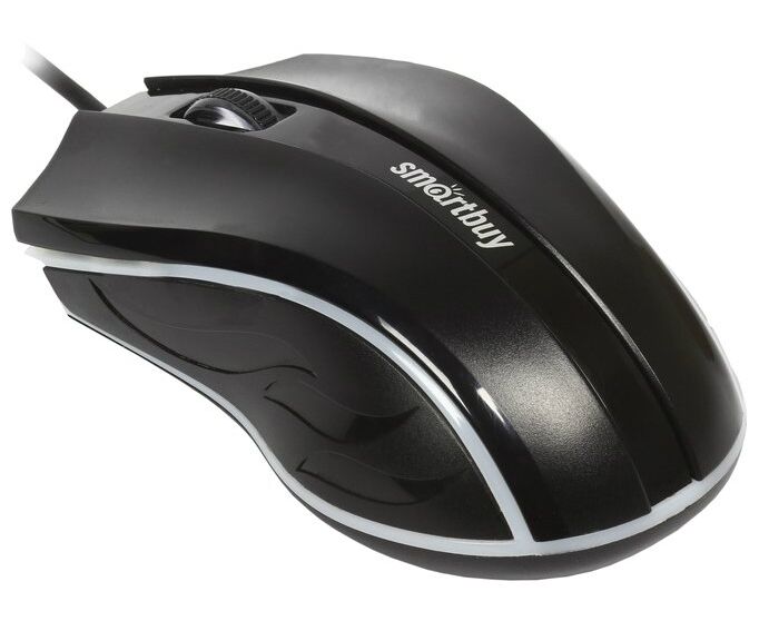 Мышь проводная с подсветкой Smartbuy ONE 338 черная (SBM-338-K)