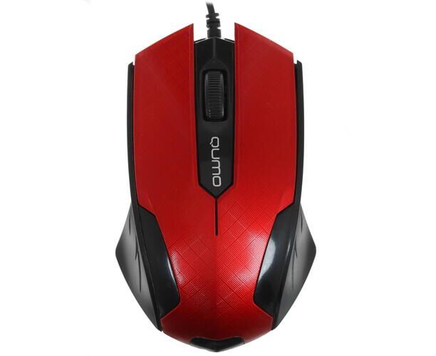 Мышь Qumo Office M14 проводная, оптическая, красная