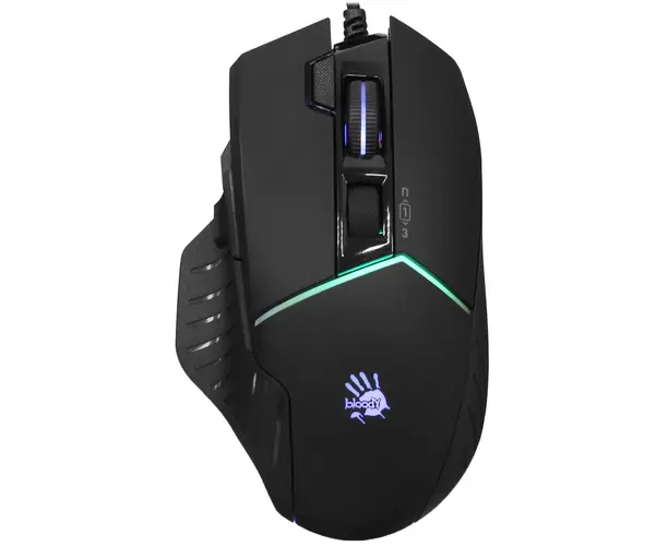 Мышь A4 Tech Bloody W95 Max черный оптическая (12000dpi) USB (6but)