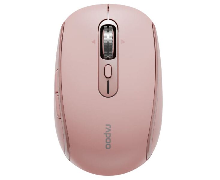 Мышь беспроводная RAPOO M590 Silent розовый