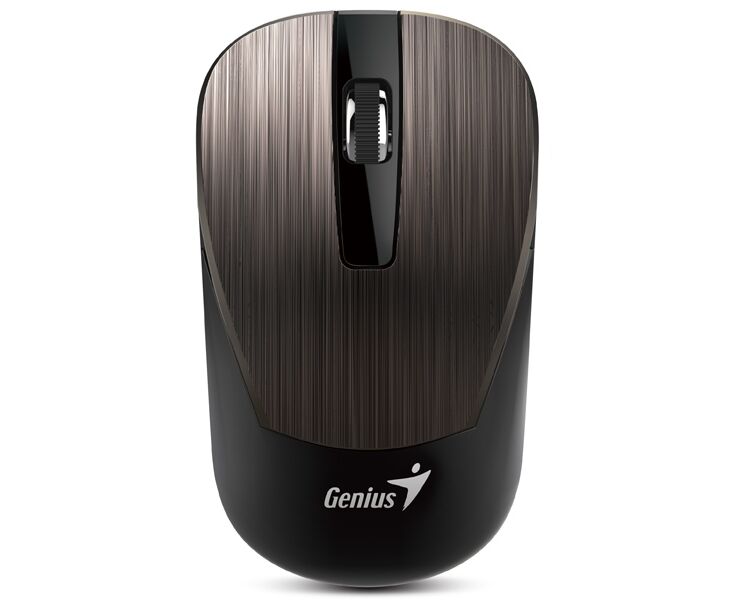 Мышь беспроводная Genius NX-7015 800-1200-1600 dpi/Blue Eye/3 кнопки/USB-приемник/2,4 ГГц/Батарея AA/шоколадный