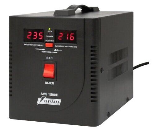 Стабилизатор POWERMAN AVS 1500 D, черный