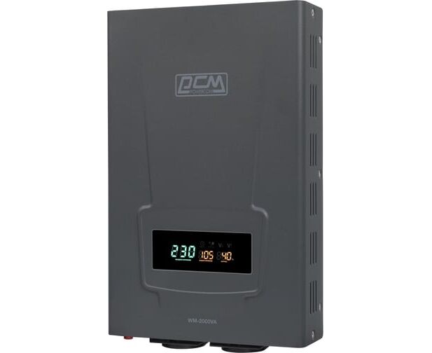Стабилизатор напряжения POWERCOM WM-2000 VA графитовый