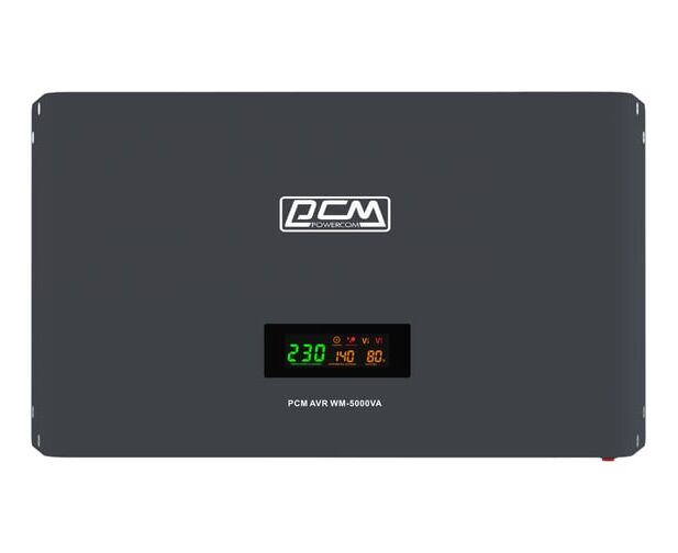 Стабилизатор напряжения POWERCOM WM-5000 VA графитовый