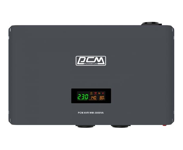 Стабилизатор напряжения POWERCOM WM-3000 VA графитовый