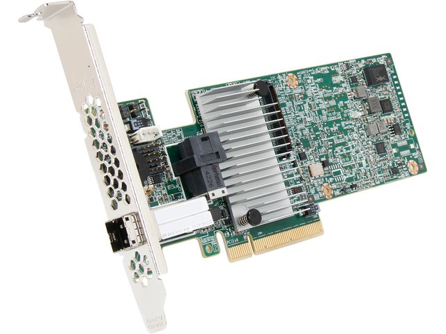LSI Mega RAID SAS 9380-4 I4 E SGL (LSI00439 / 05-25190-02) PC Ie 3.0 x8 LP, SAS/SATA 12 G, RAID 0,1,5,6,10,50,60, 8port(1*int SFF8643 + 1*ext SFF8644), Cac