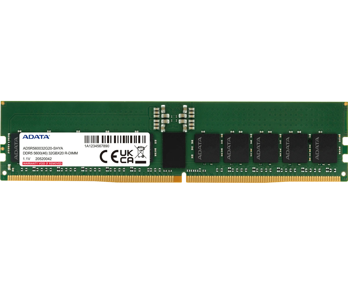 ОЗУ ADATA AD5 R560032 G20-SHYA DDR5 RDIMM 32 GB 5600 M Hz 1*32 GB ECC Reg 1.1 V CL46-45-45