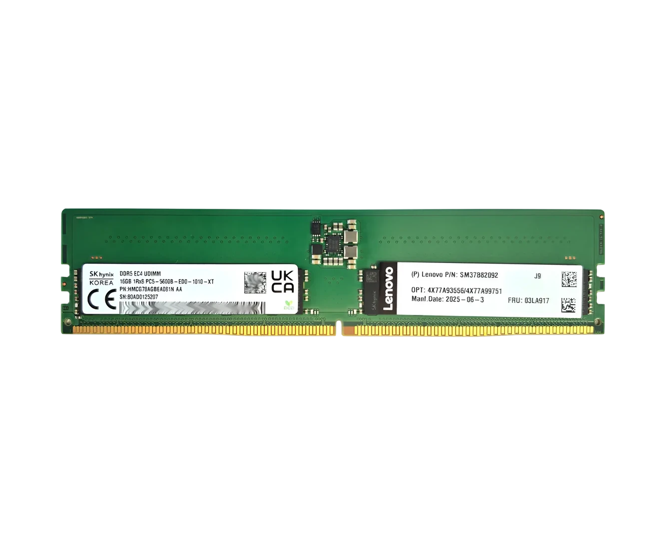 ОЗУ Lenovo Think System 4 X77 A99751 16 GB Tru DDR5 5600 M Hz (1 Rx8) ECC UDIMM