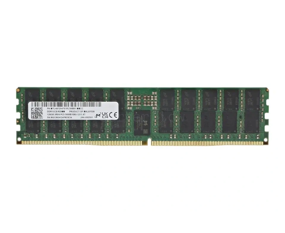 ОЗУ Micron MTC40 F2047 S1 RC56 BB1 DDR5 RDIMM 128 GB 2 Rx4 5600 M Hz ECC Registered, 1 year, OEM