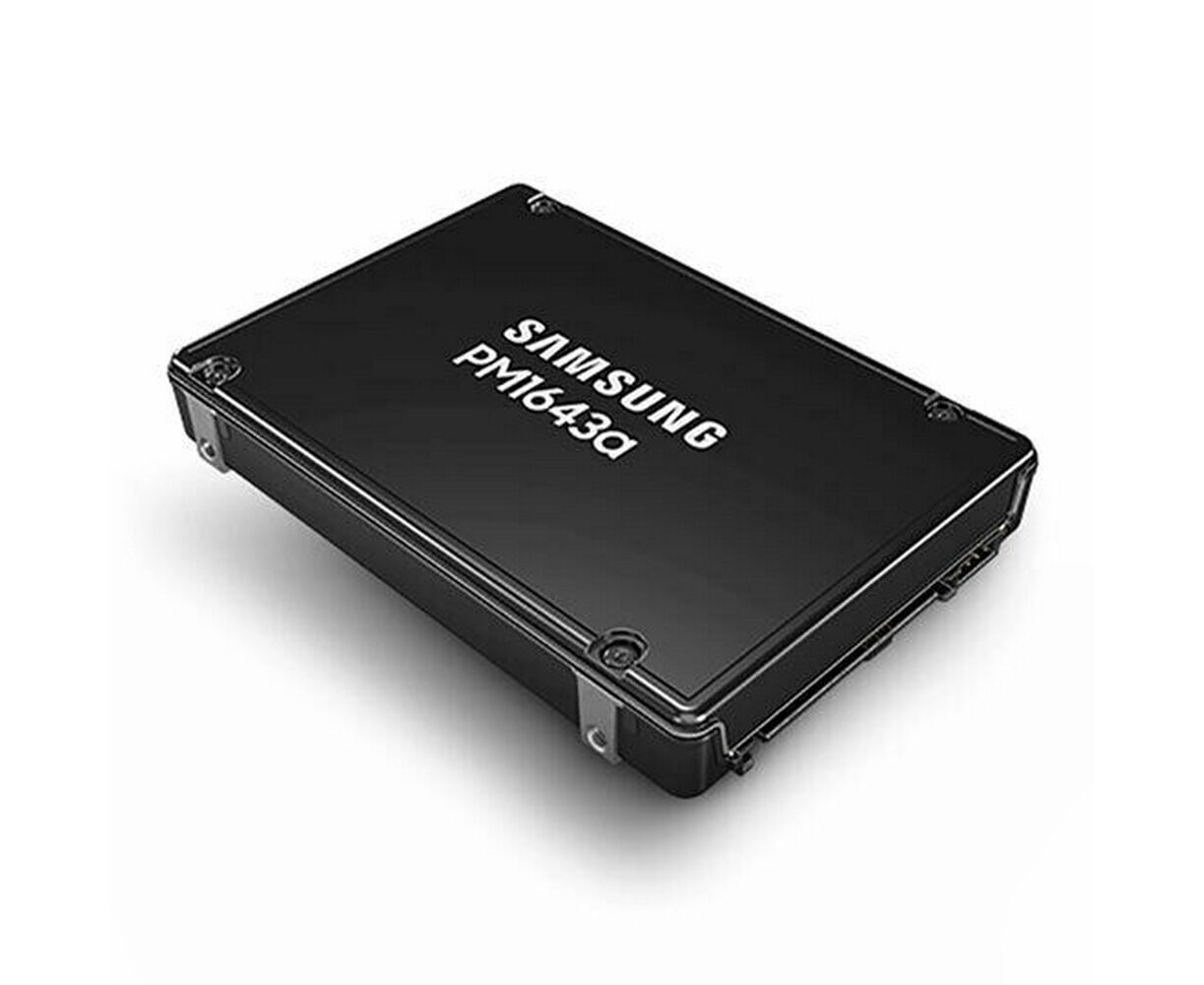 SSD Samsung Enterprise PM1643a MZILT15 THALA-00007, 2.5"(SFF), , 15.360 GB, SAS, 12 Gb/s, R2100/W1800 Mb/s, IOPS(R4 K) 400 K/65 Kб, MTBF 2 M, 1 DWPD, OEM