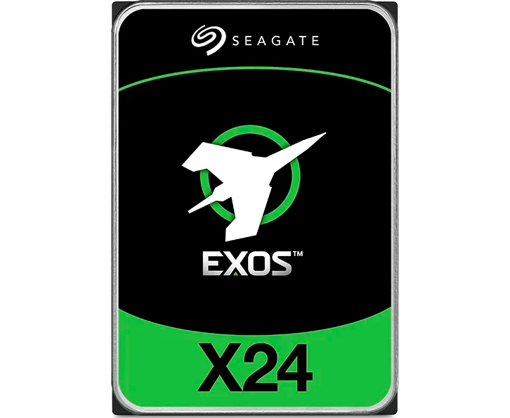 HDD Seagate Exos X24 (ST12000 NM002 H) 3.5" SATA 12 Tb, 7200 rpm, 512 Mb buffer, 512e/4kn, CMR, 1 year