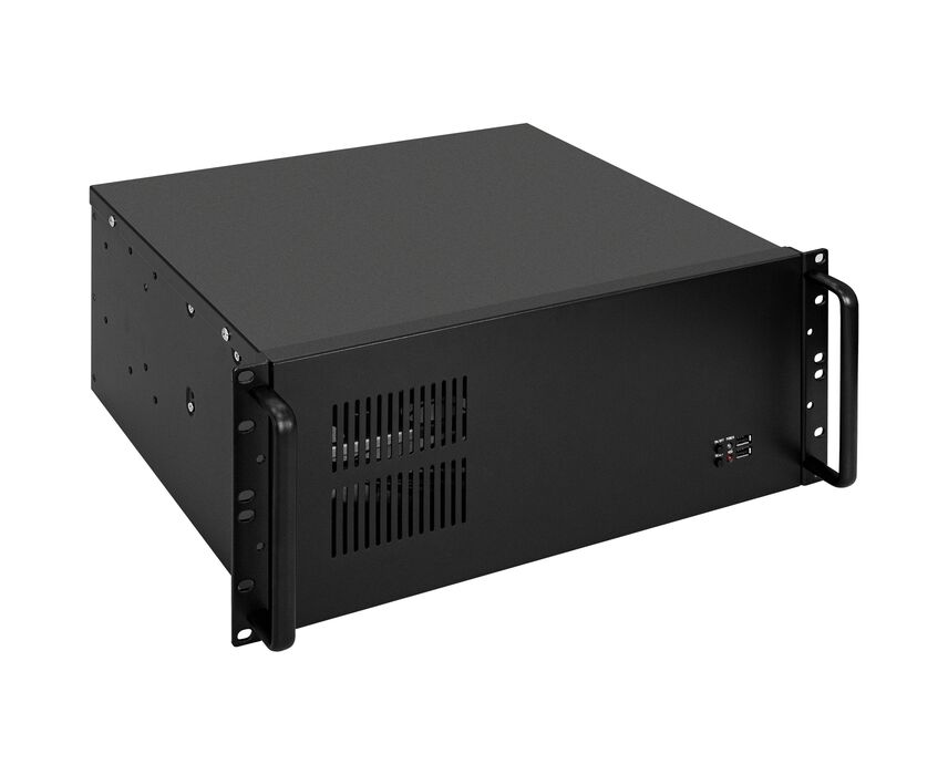 Корпус Exe Gate Pro 4 U300-08 EX281235 RUS RM 19", высота 4 U, глубина 300, без БП, USB