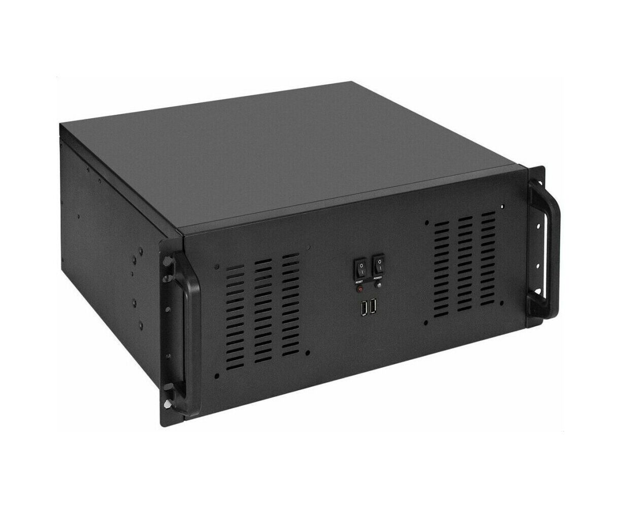 Корпус Exe Gate Pro 4 U350-02 EX295480 RUS RM 19", высота 4 U, глубина 350, без БП, 2*USB