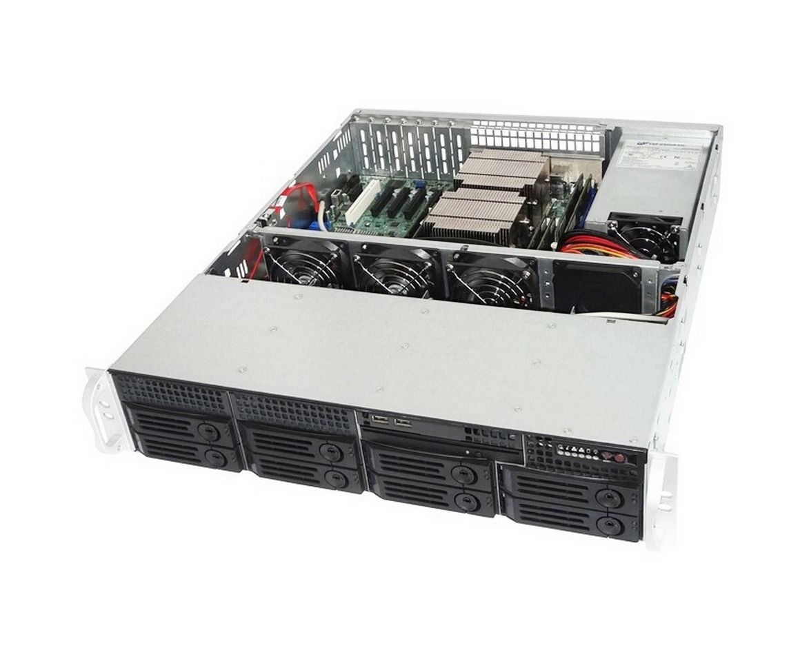 Корпус Ablecom CS-R25-37 P (A0-CSR2537 B100 T1) PSU CRPS(1+1), Acbel 800 W HDD Tray 8, 8-port 6 Gbps SAS/SATA to SATA with SGPIO CS-R25-37 P, PSU CRPS(1+1)