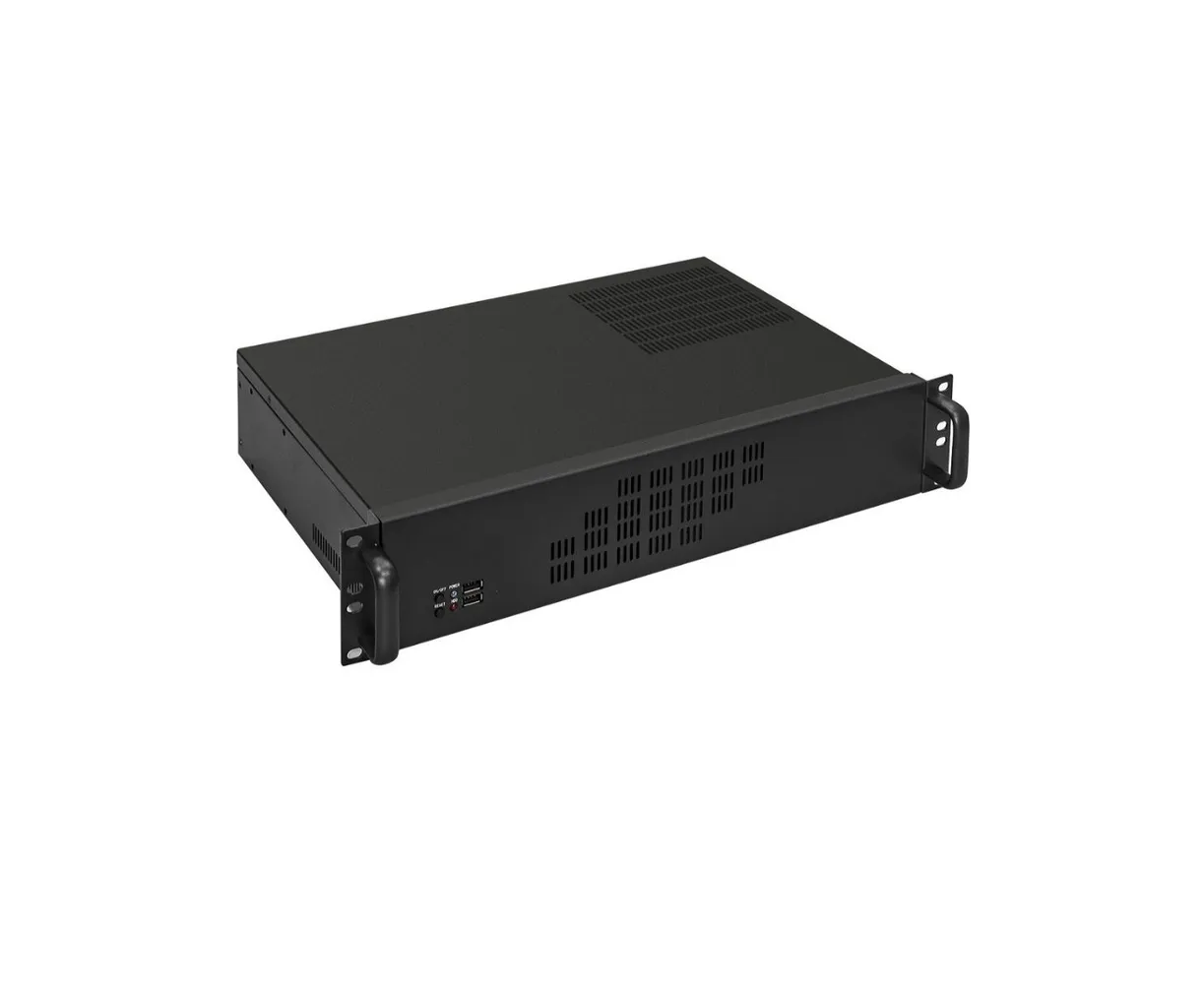 Корпус Procase 2 U300-04 (2 U Rack server case, черный, без блока питания(PS/2), глубина 300мм, MB 9.6"x9.6" 4 HDD)