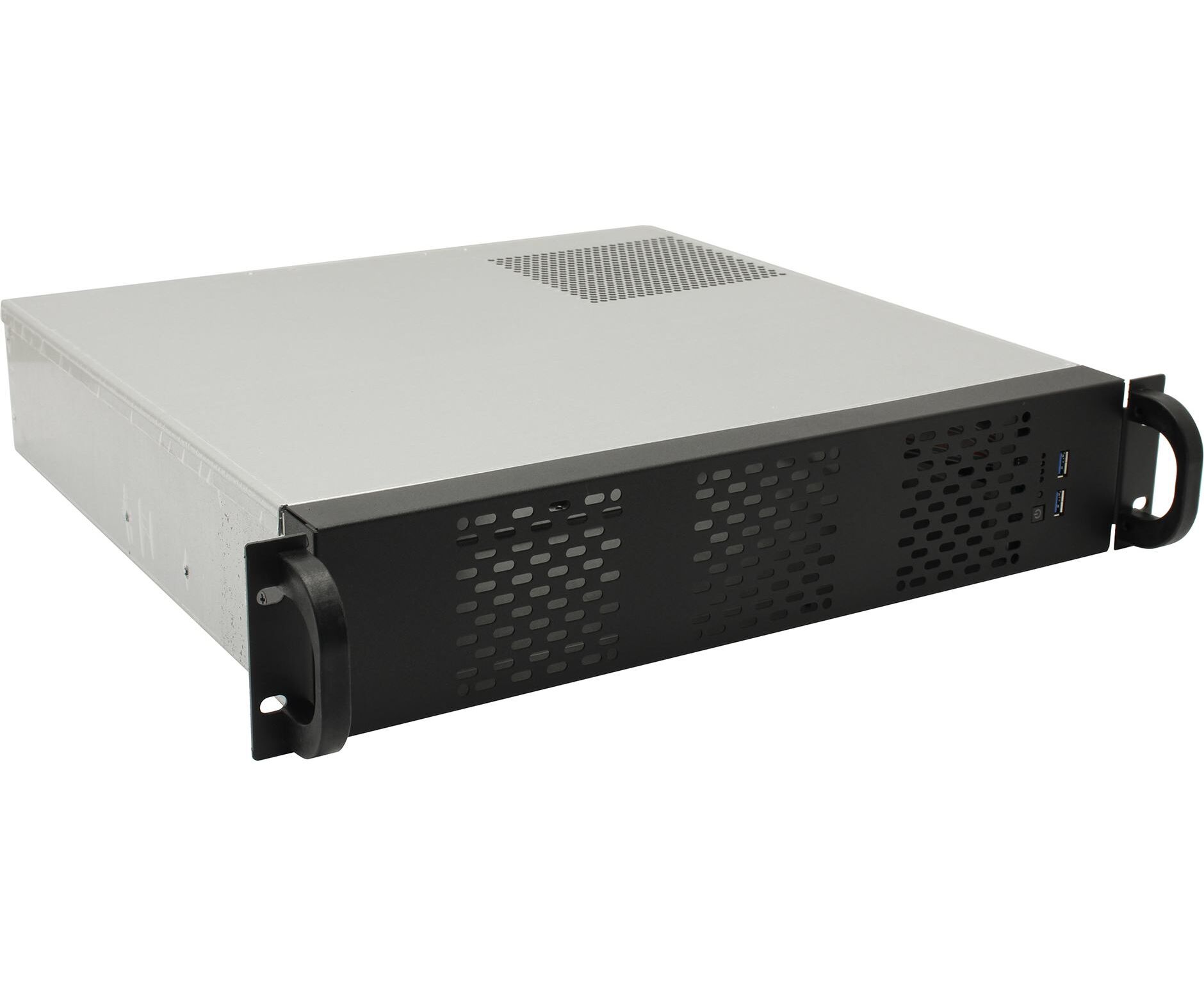 Корпус Procase 2 U420-04 (2 U Rack, черный, без блока питания(PS/2), глубина 420мм, MB 9.6"x9.6" 4 HDD)