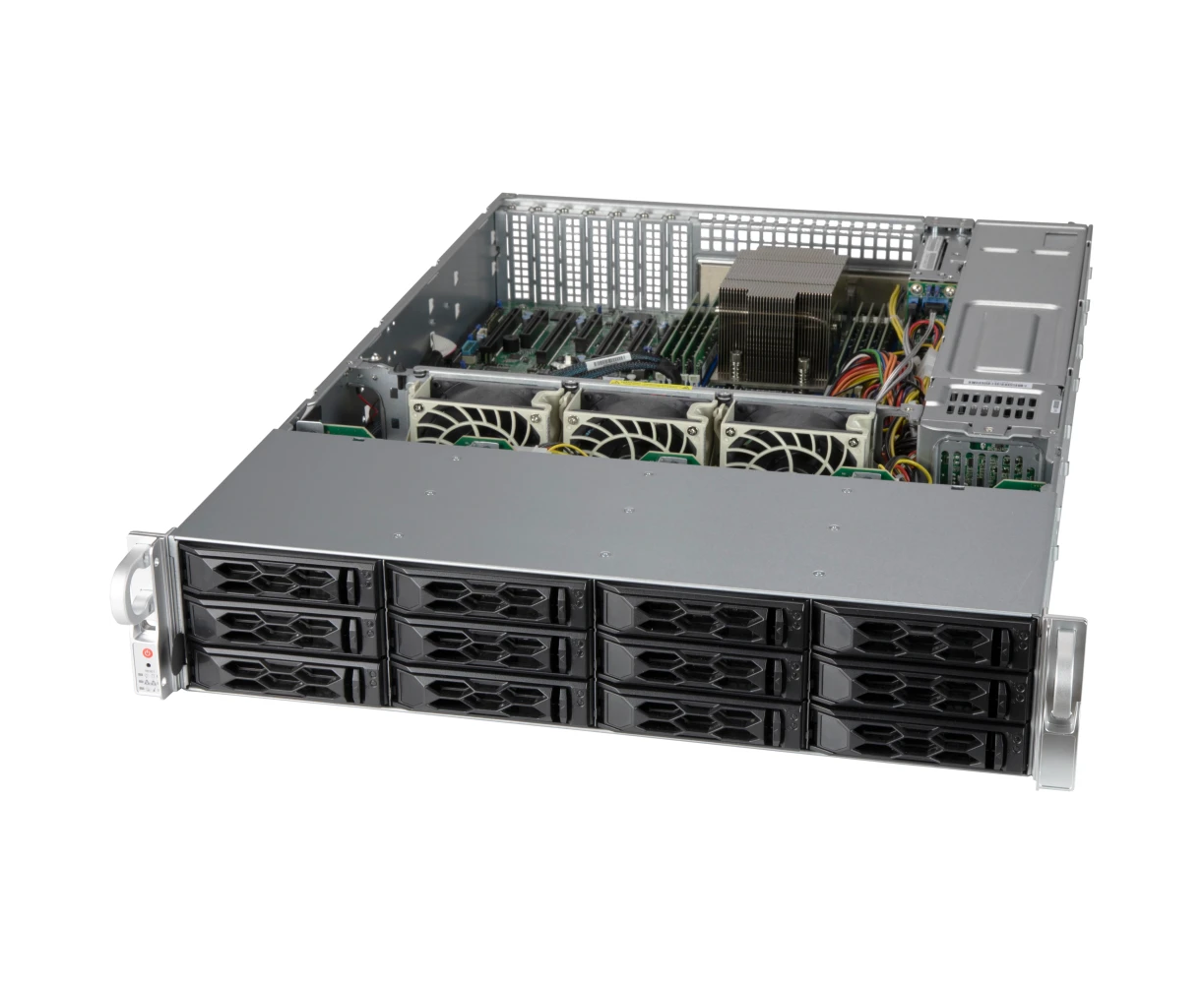 Корпус Supermicro Super Chassis 2 U LA26 AC12-R920 LP1/no HDD(12)LFF/7x FH/2x920 W/(12"x13")ATX/Backplane 12x SATA3