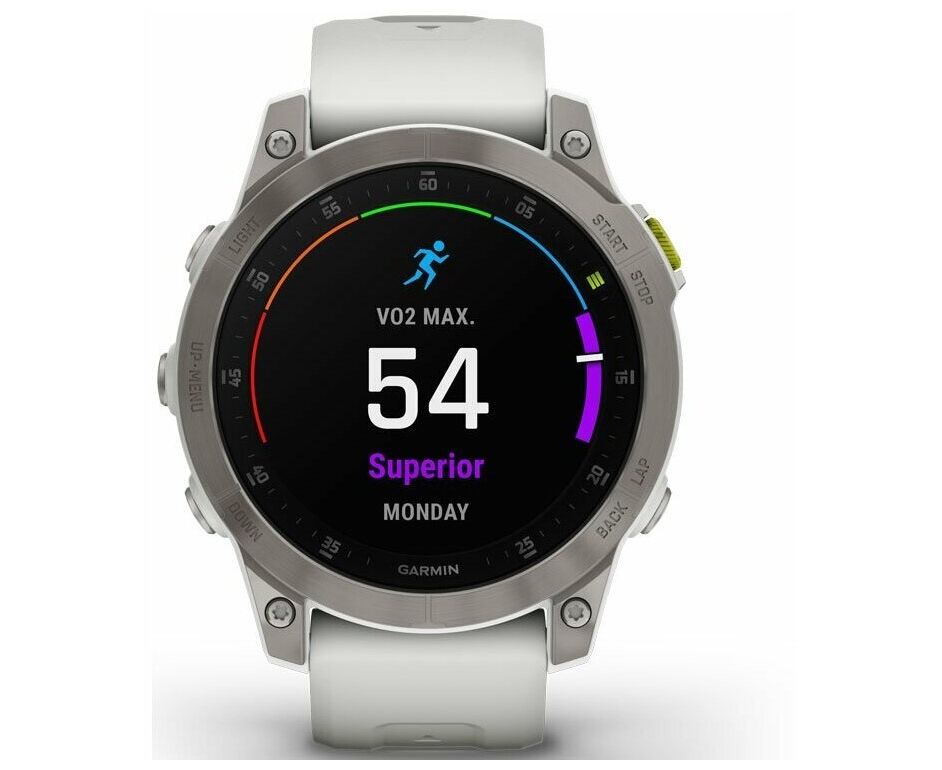 Smart-часы Garmin Epix Gen 2 Sapphire 010-02582-21, 33.02мм, 1.3", белый/титан