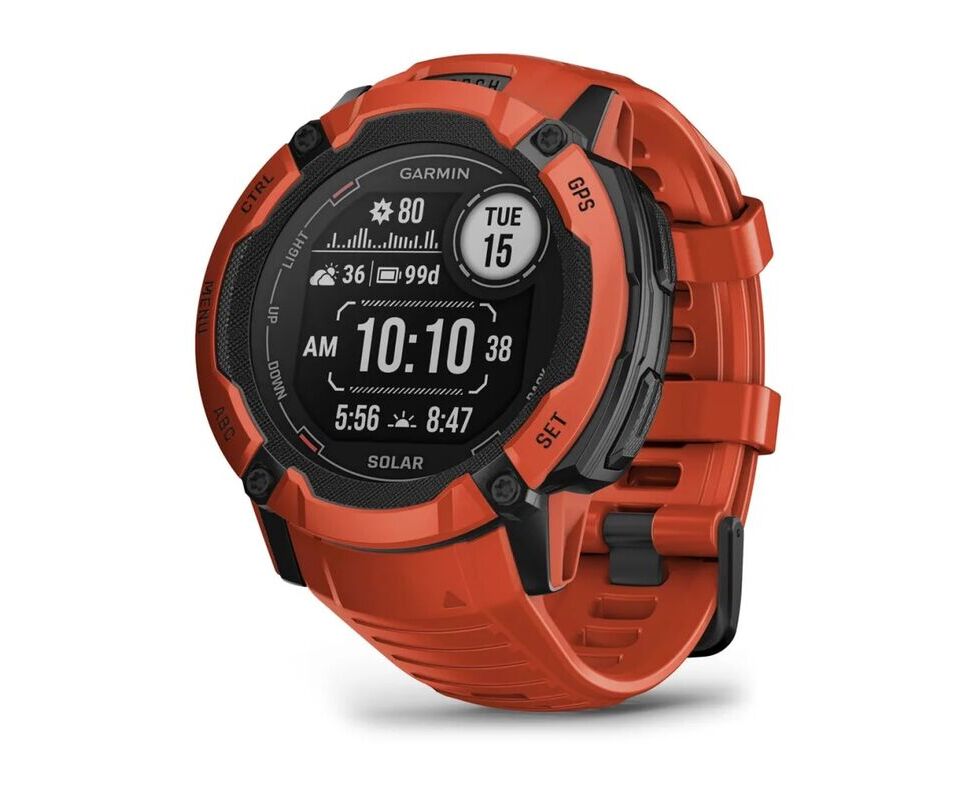 Smart-часы Garmin Instinct 2 X Solar (010-02805-01) 50мм красный