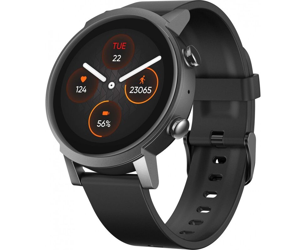 Smart-часы ARK mobvoi Ticwatch E3 (P1034000400 A) 0.727мм 1.3" TFT корп.черный рем.черный разм.брасл. 22мм