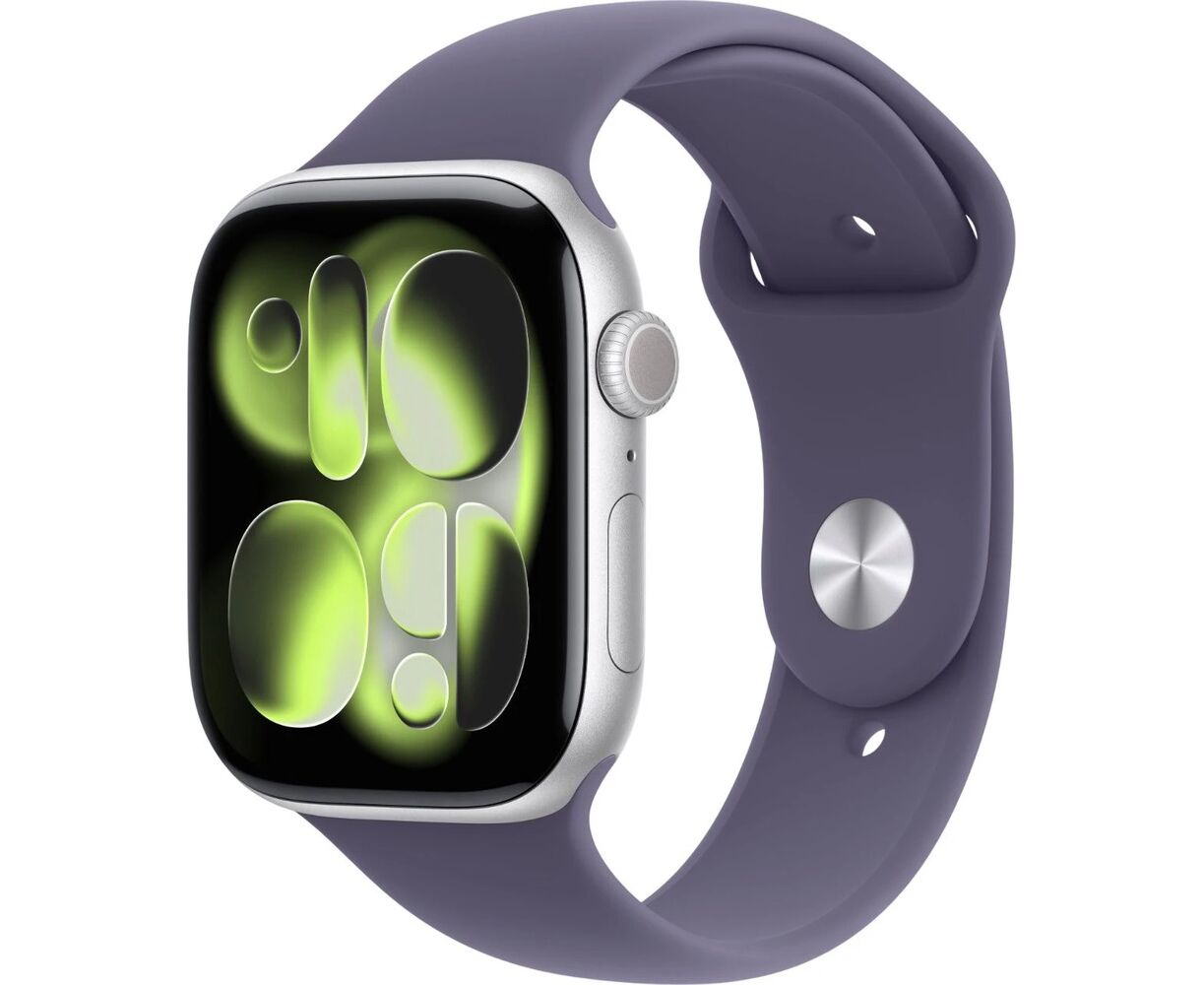 Smart-часы Apple Watch Series 11, 42мм фиолетовый/серебристый (MEU64 X/A)