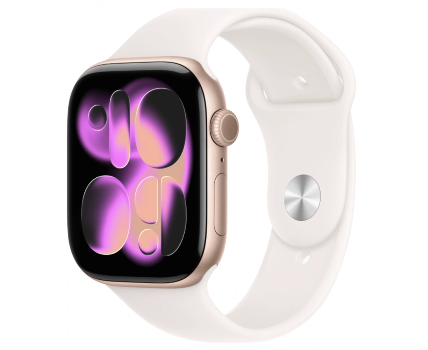 Smart-часы Apple Watch Series 11, 46мм белый/розовое золото (MEV74 X/A)