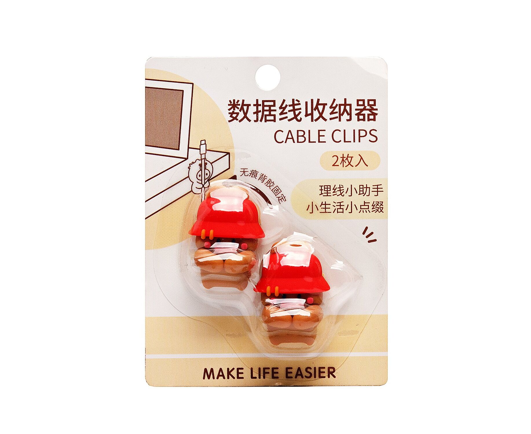 Держатель для кабеля - Утки (brown/red) (236585)