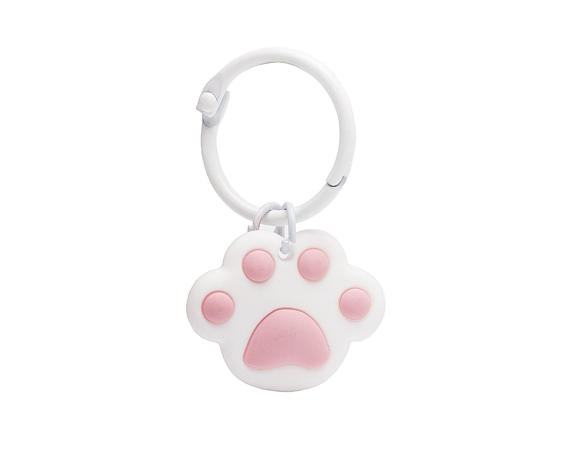 Брелок для ключей trinket 38 Лапка/ украшение на рюкзак, сумку/ белый