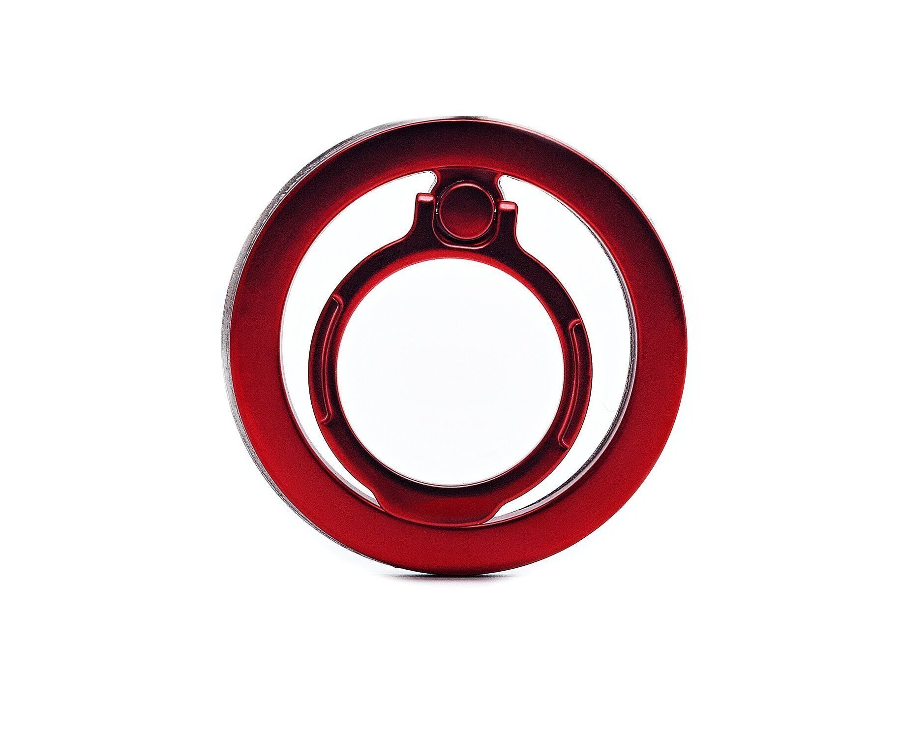 Держатель кольцо (Ring) Popsockets Safe Mag металлическое (red) (222710)
