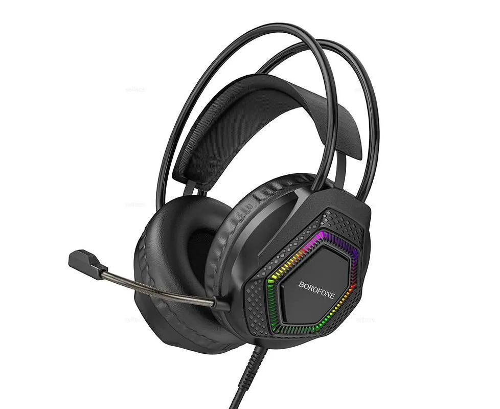 Наушники полноразмерные BOROFONE BO105 Thunder gaming (чёрный)