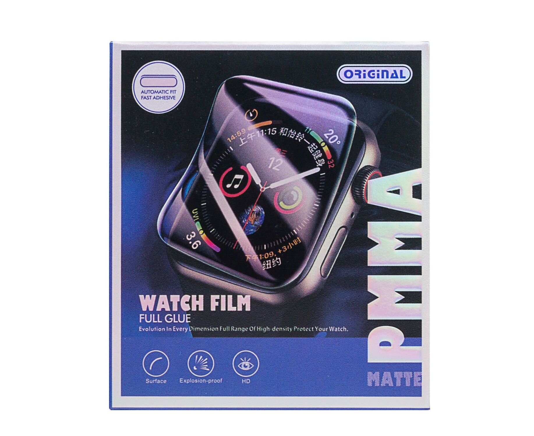 Защитная пленка TPU - Polymer nano для "Apple Watch 45 mm" (black) (202975)