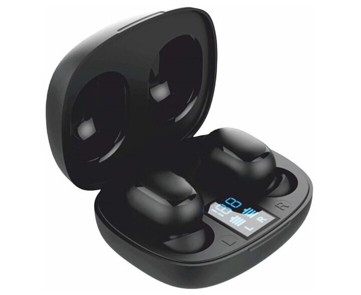 Беспроводные bluetooth-наушники Barn&Hollis с микрофоном (TWS) B&H-24, черные