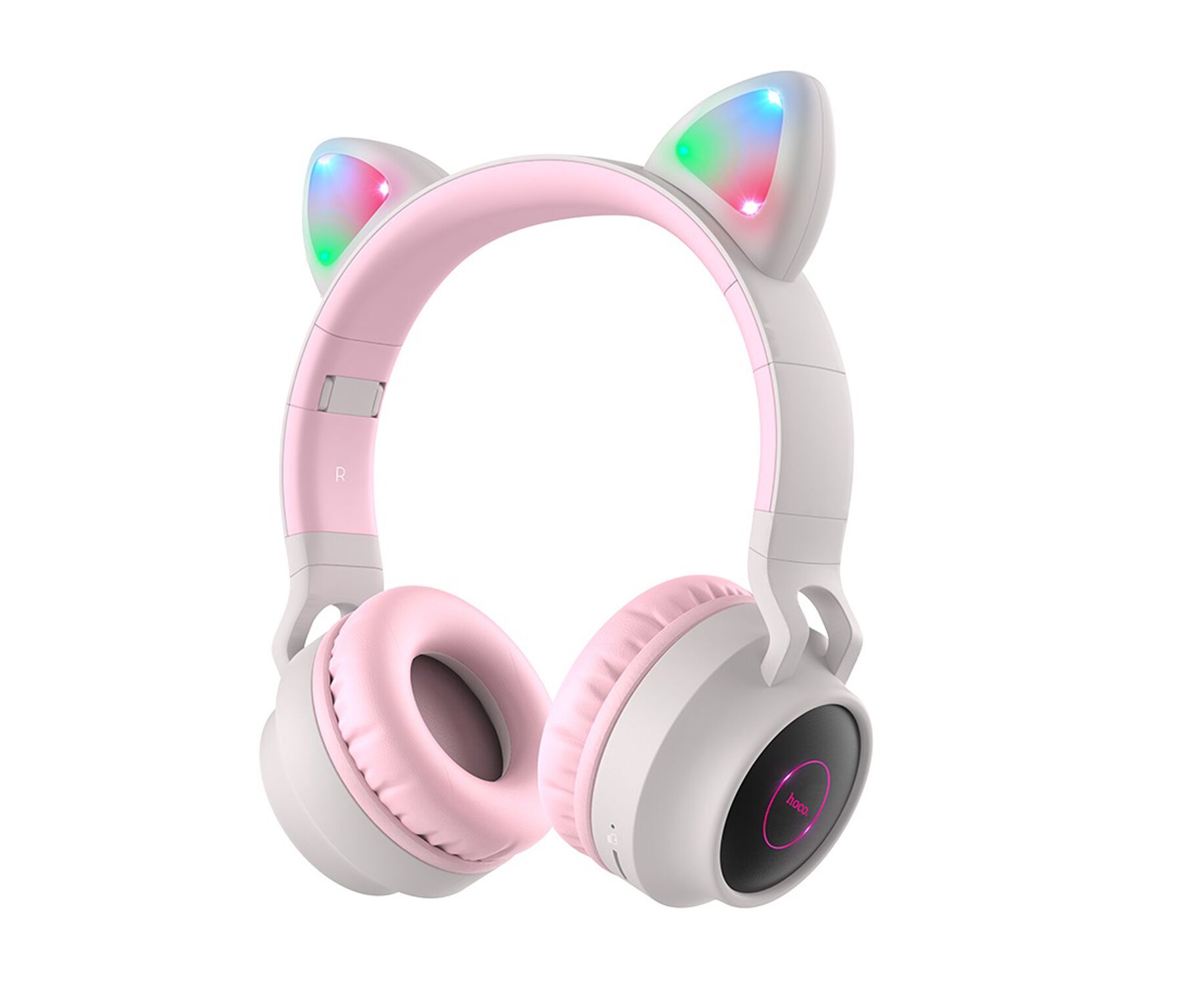 Наушники полноразмерные bluetooth HOCO W27 Cat ear (серый)
