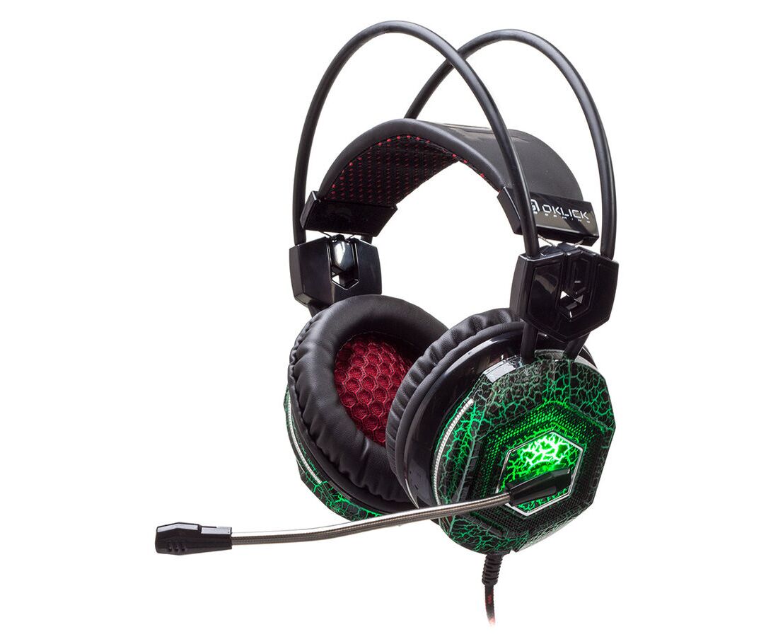 Наушники с микрофоном Oklick HS-L500 G TOXIC черный (HS-L500 G)