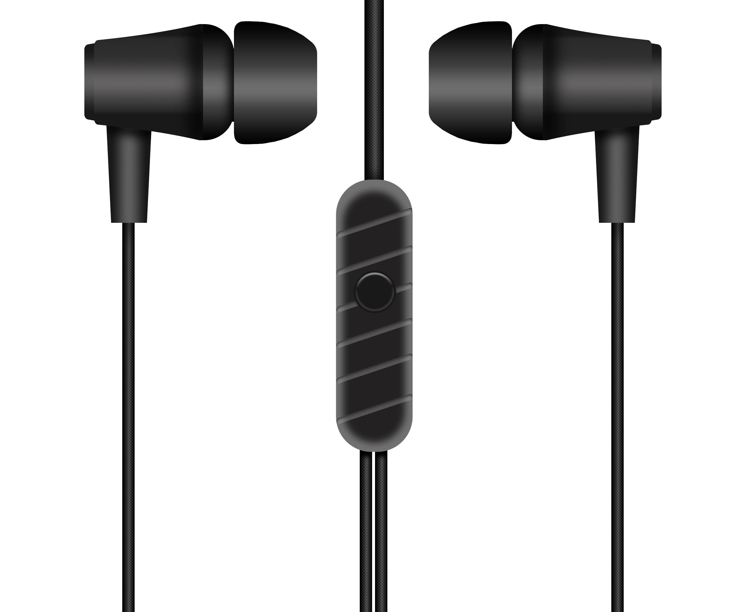 Наушники с микрофоном Krutoff HF-X61 черные (пакет)