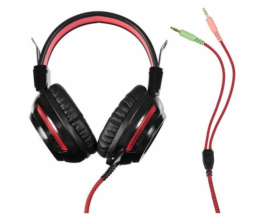 Наушники с микрофоном Oklick HS-G300 ARMAGEDDON черный/красный (AH-V1)
