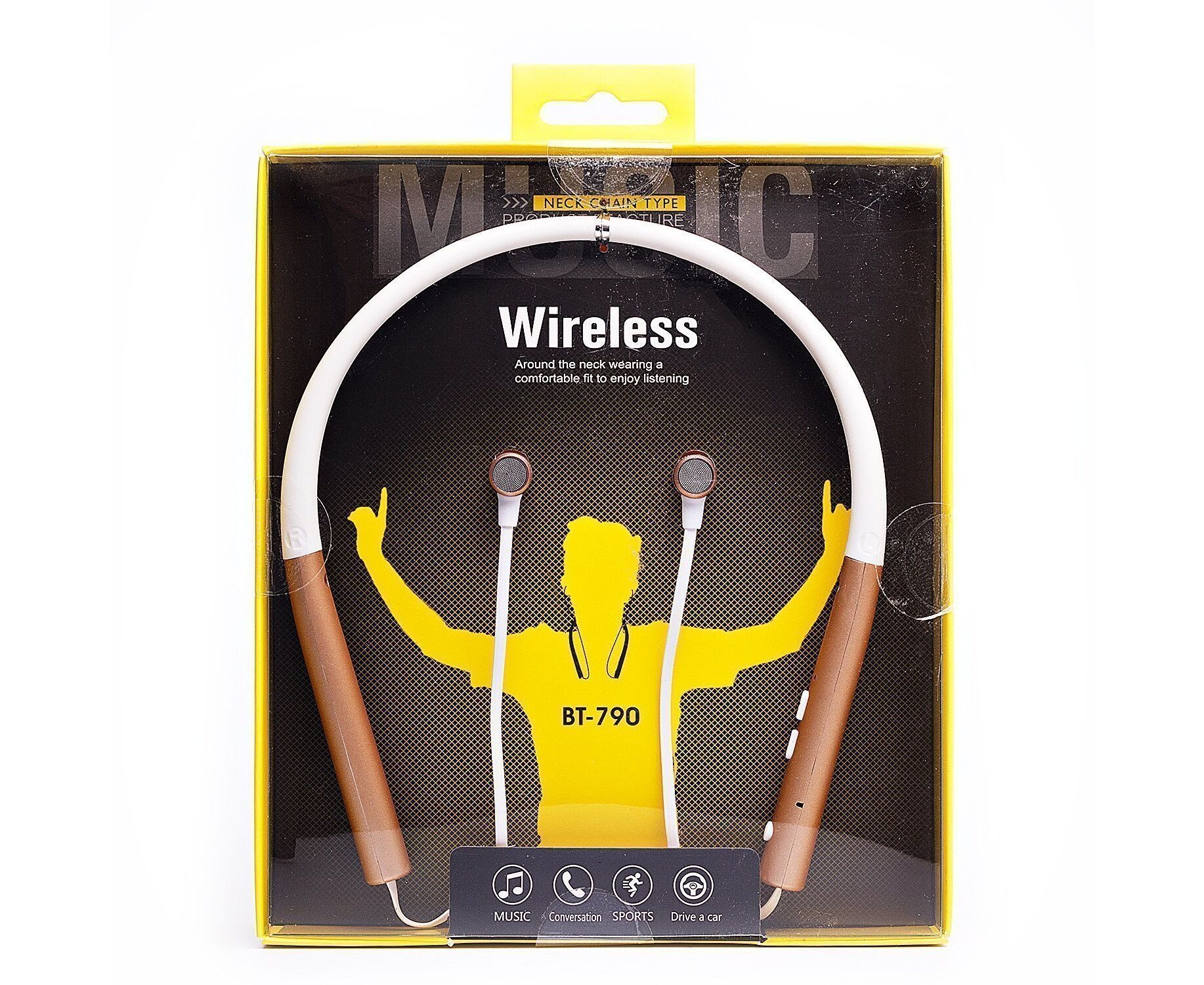 Bluetooth-наушники внутриканальные - BT-790 (gold)(118405)