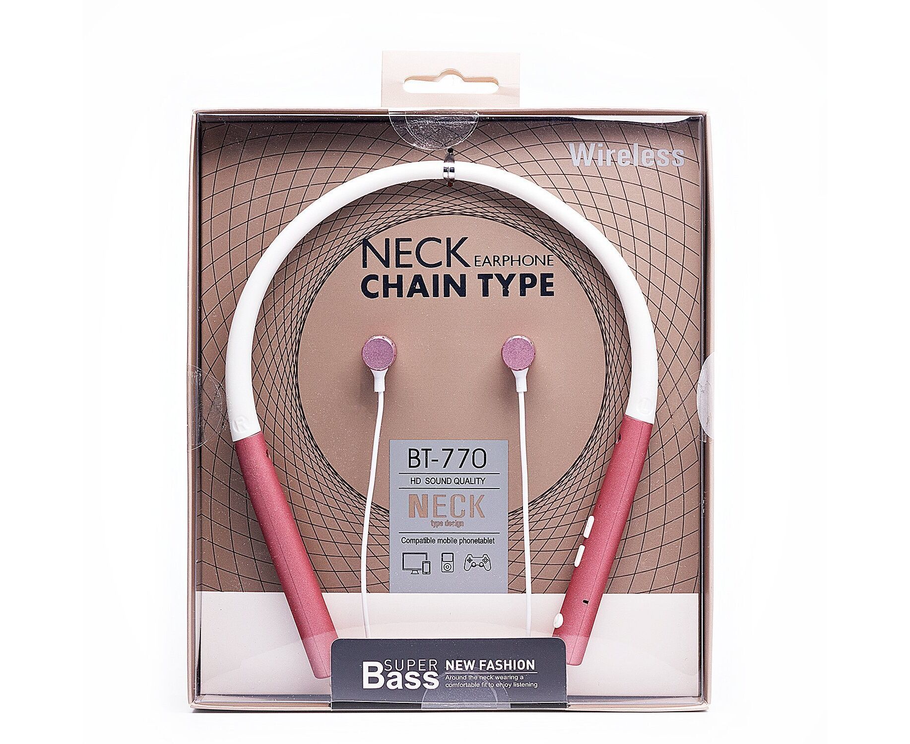 Bluetooth-наушники внутриканальные - BT-770 (pink gold) (118411)